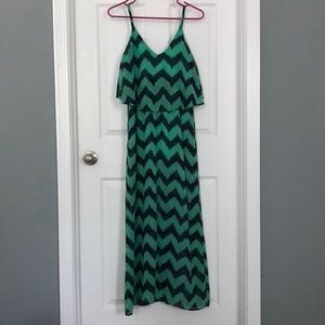 Chevron maxi dress